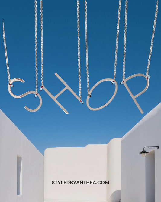 ALPHABET Silver Necklace - A-Z