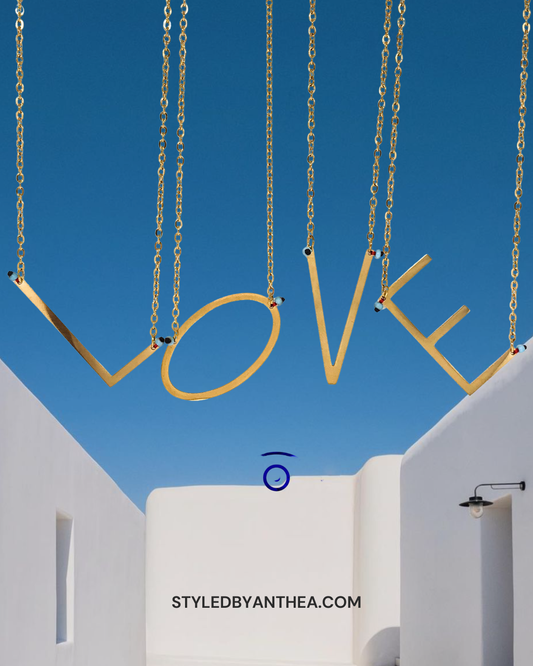 ALPHABET Gold Necklaces - A-Z