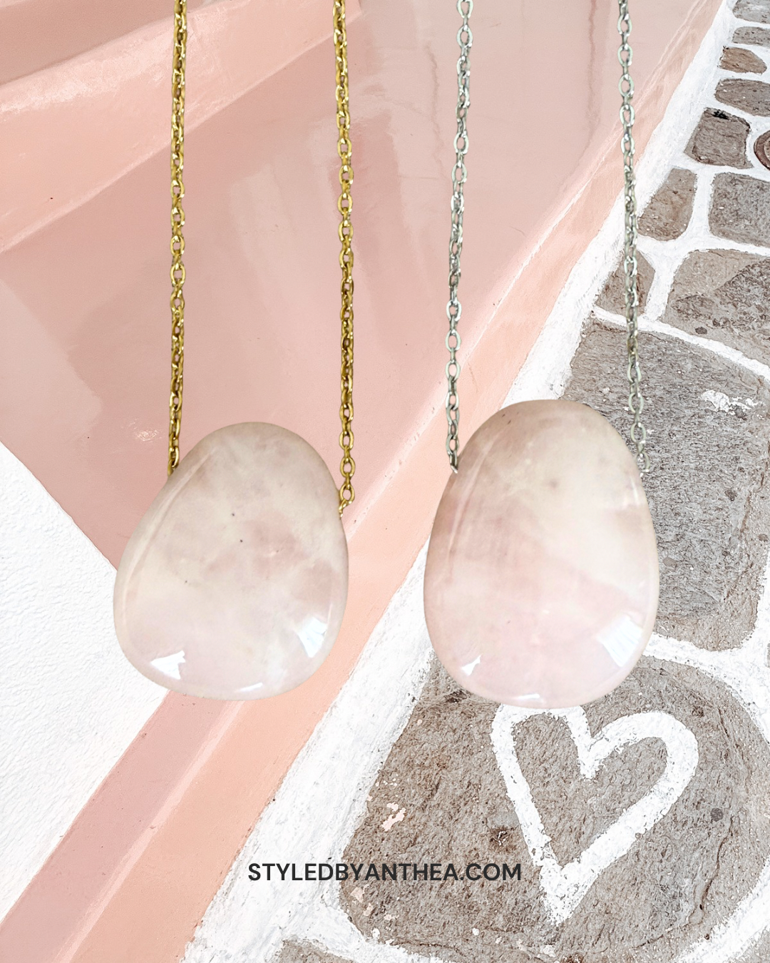 Delphion - Rose Quarts Necklace