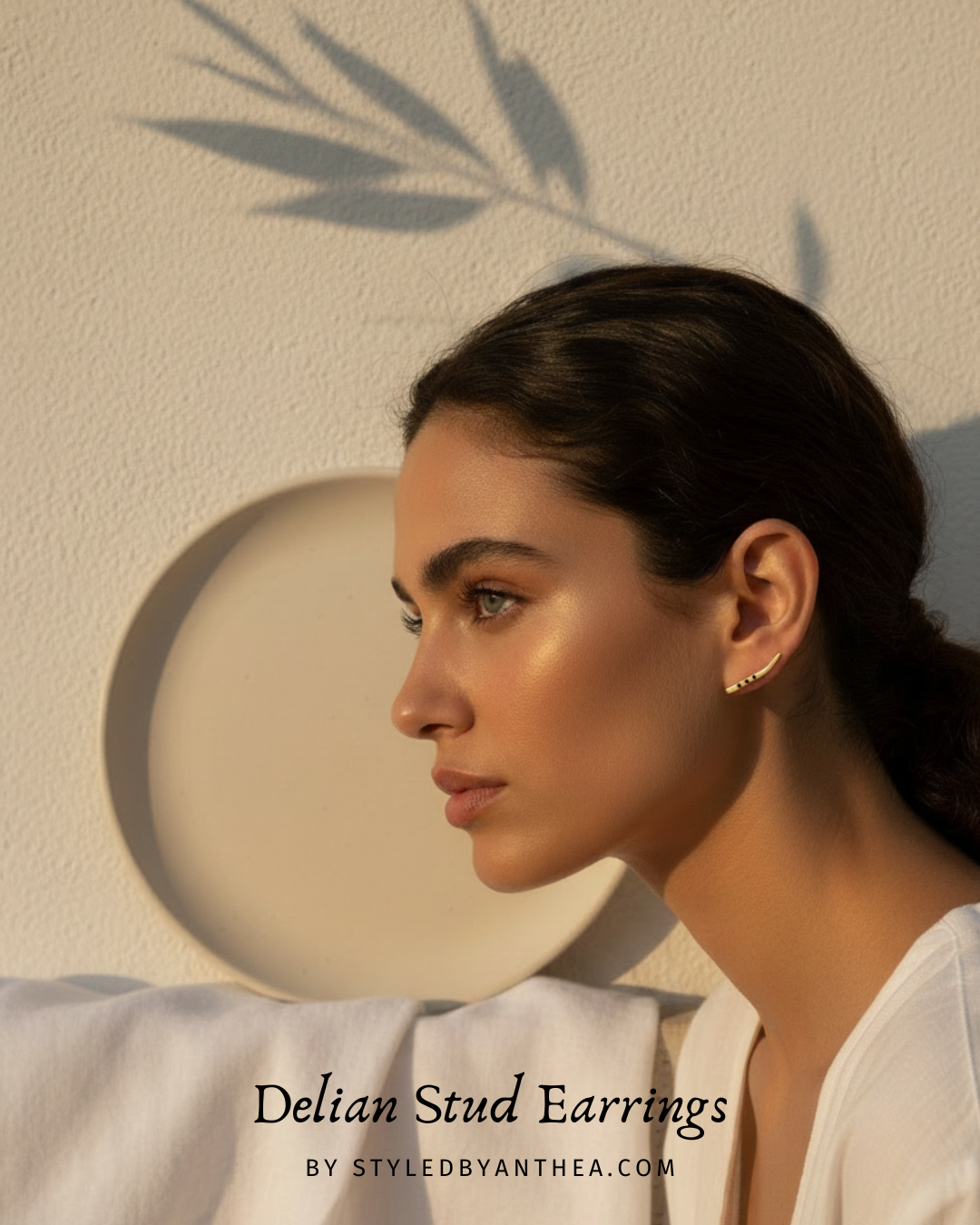 CYCLADE ~ Delian Stud Earrings in Gold or Silver