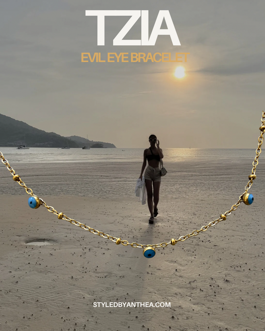 TZIA – Gold-Plated Evil Eye Bracelet