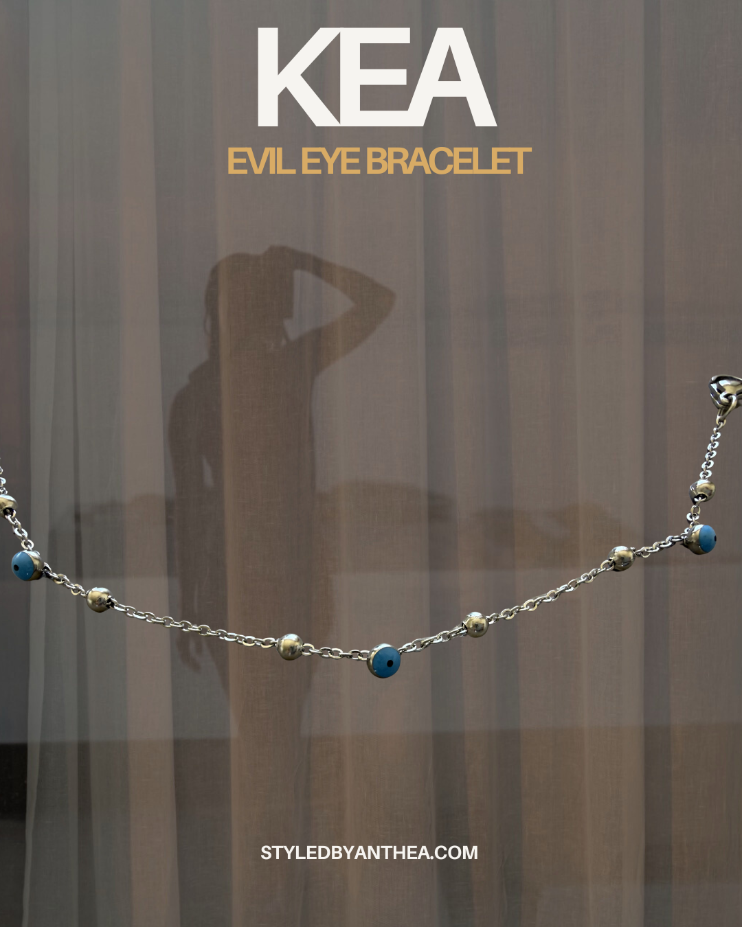 Evil Eye Silver Bracelet | KEA Protection Bracelet | Greek Jewelry