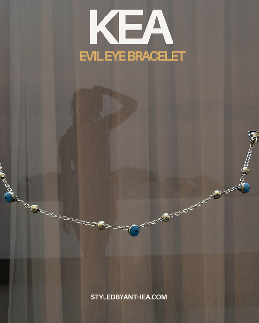 Evil Eye Silver Bracelet | KEA Protection Bracelet | Greek Jewelry