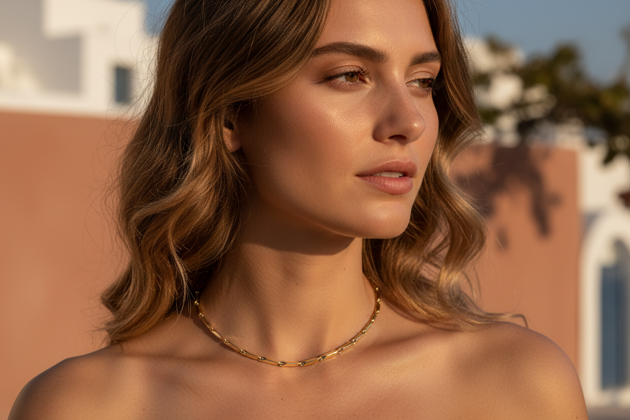 Kinaros Collier Close-Up Editorial