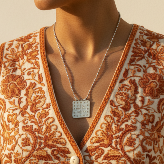 Phylax — Cream & Orange Waistcoat, New Look