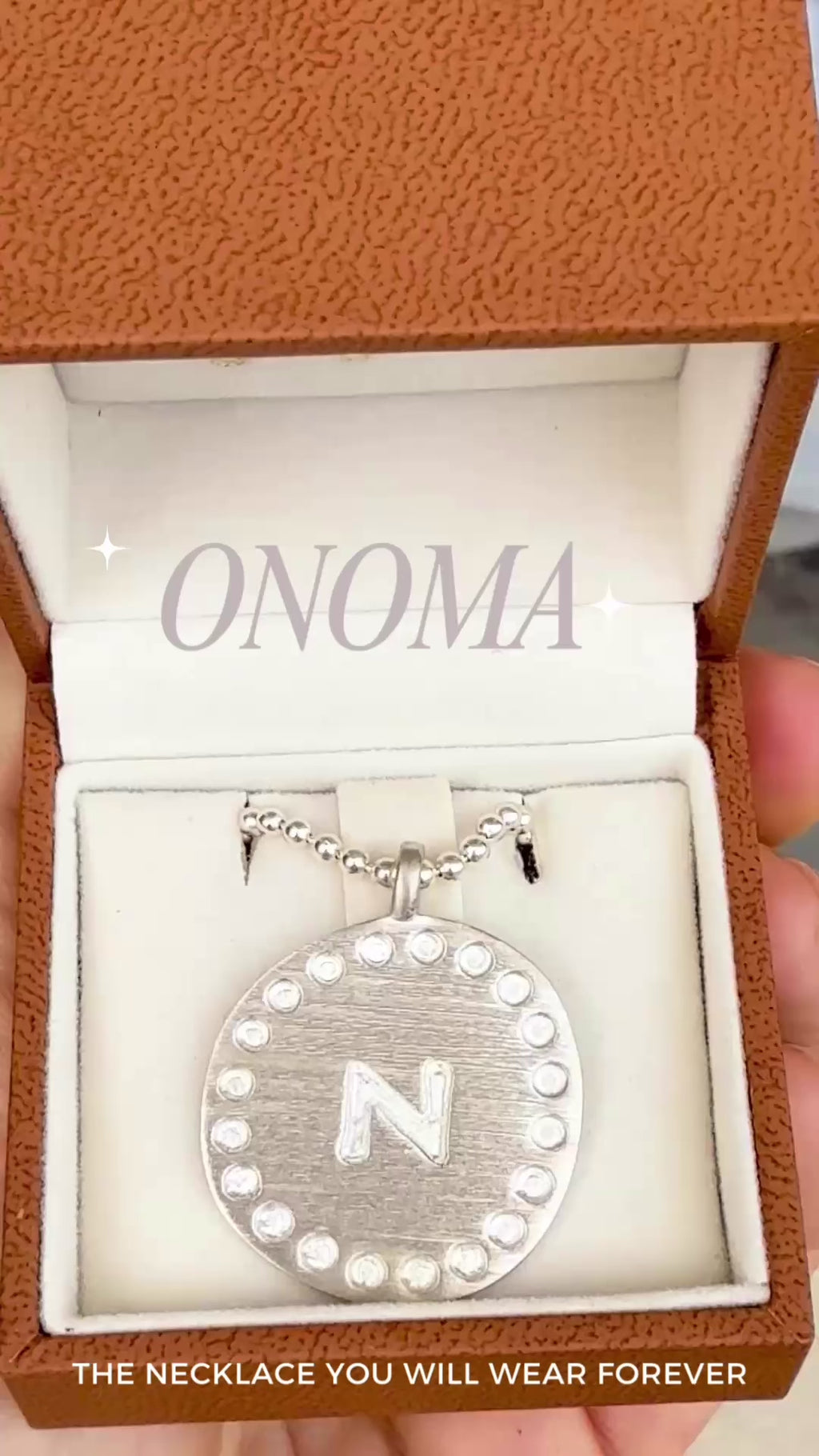 ONOMA Silver Initial Necklace | Personalised Greek Jewellery – Styled by Anthea