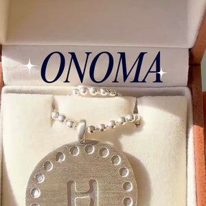 ONOMA Silver Initial Necklace | Personalised Greek Jewellery – Styled by Anthea