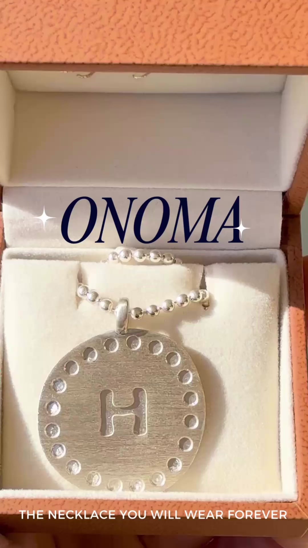 ONOMA Silver Initial Necklace | Personalised Greek Jewellery – Styled by Anthea
