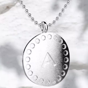 ONOMA Silver Initial Necklace | Personalised Greek Jewellery – Styled by Anthea