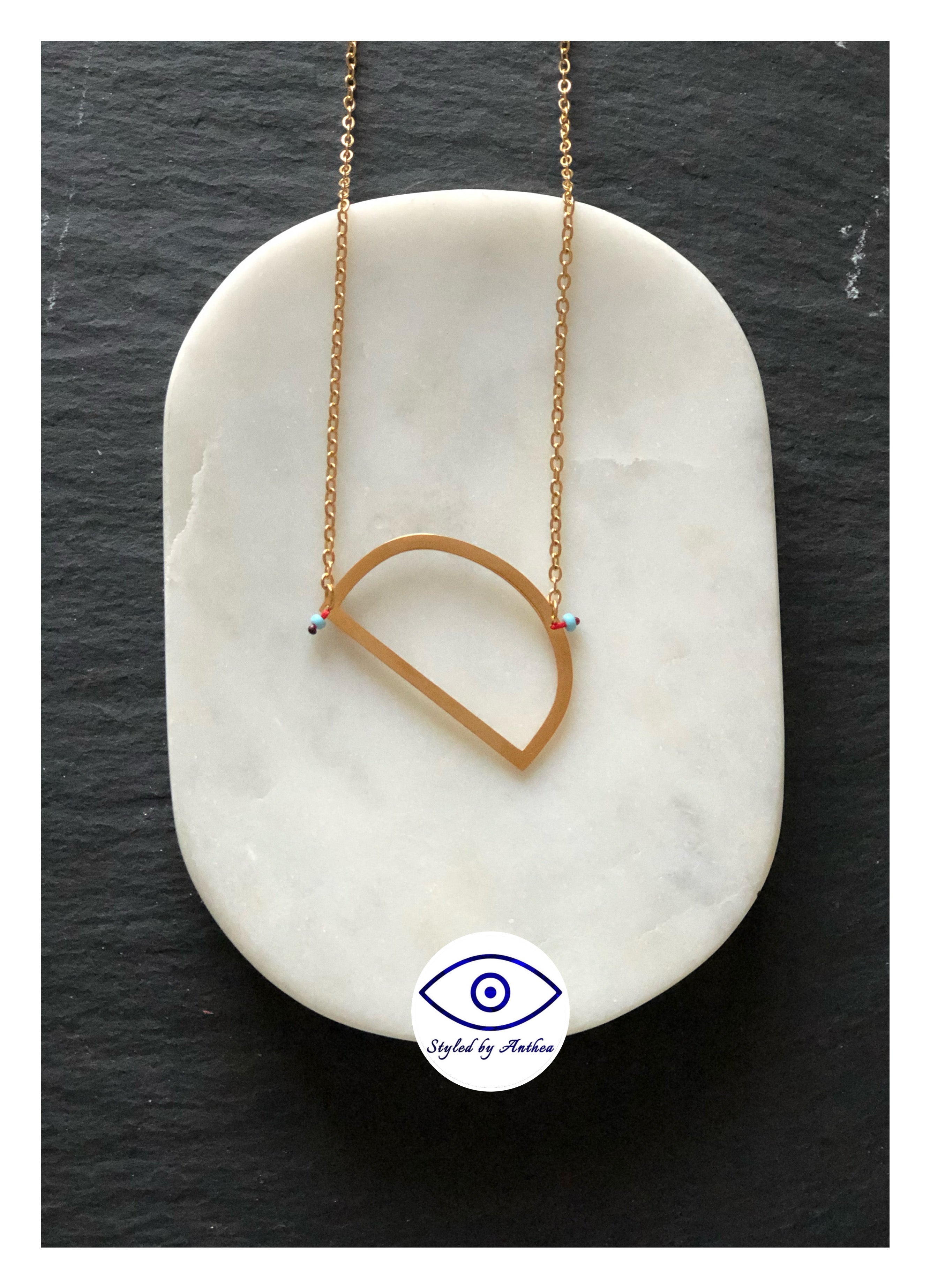 ALPHABET Gold Necklaces - A-Z - Styled by Anthea