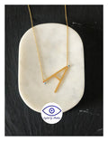 ALPHABET Gold Necklaces - A-Z - Styled by Anthea