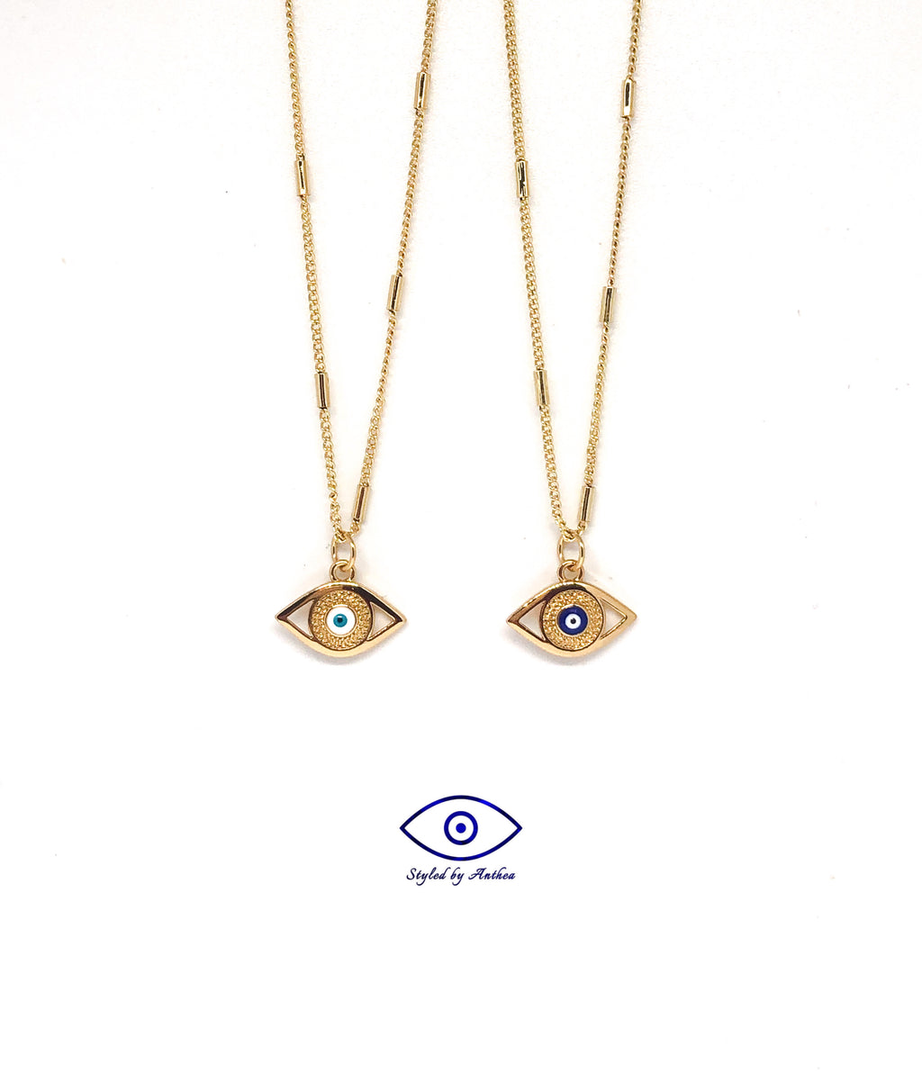 Dodecanese Evil Eye Necklace - Styled by Anthea