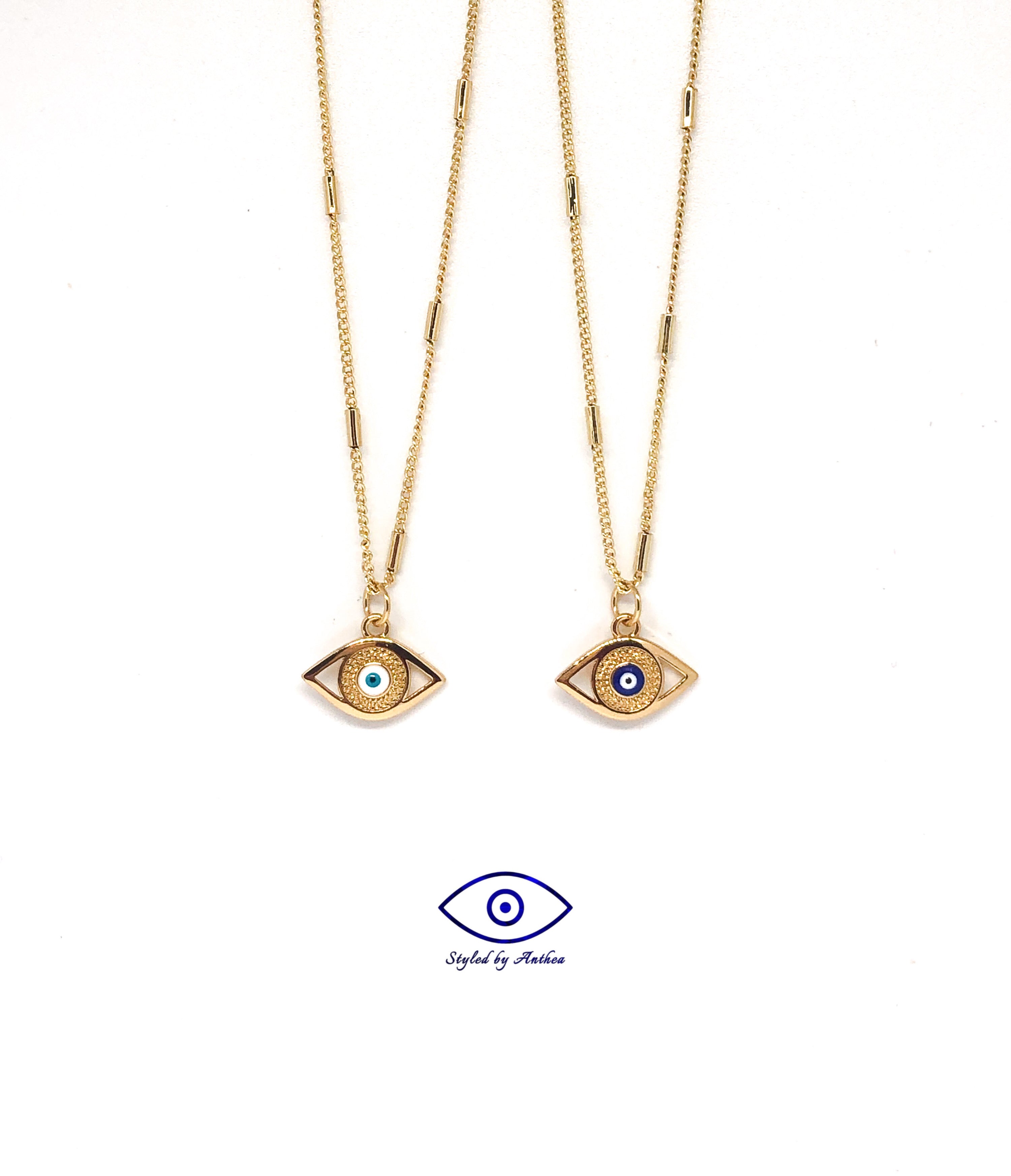 Dodecanese Evil Eye Necklace - Styled by Anthea