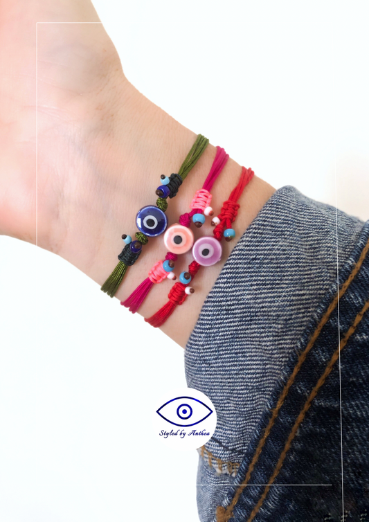 Adjustable Bracelet- Nafplion Evil Eye Bracelet