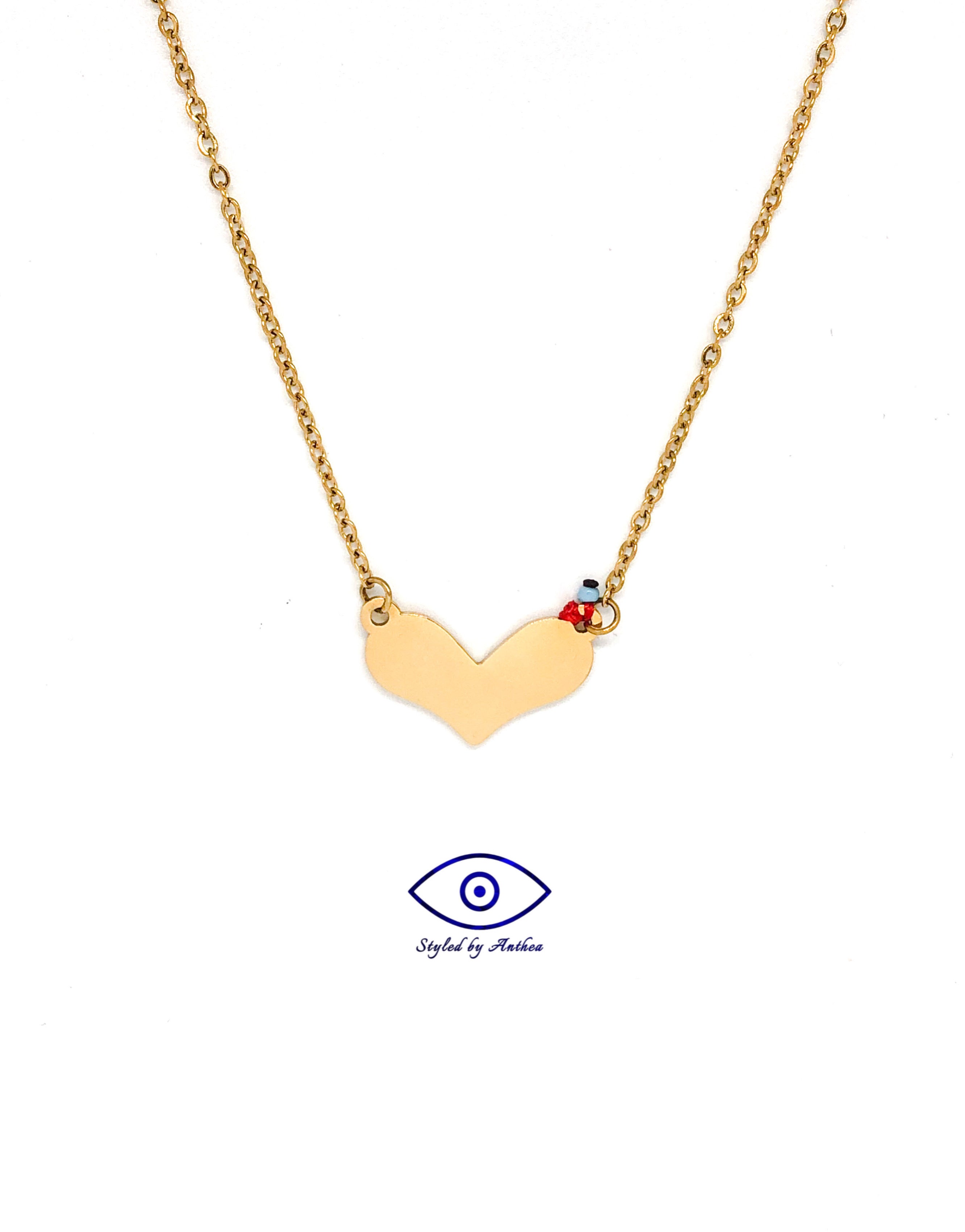 Large Heart Collier Necklace - Styled by Anthea